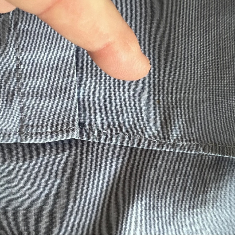 Tara Jarmon Blue Button Down striped shirt size EU 36 or US 6 - Picture 13 of 13